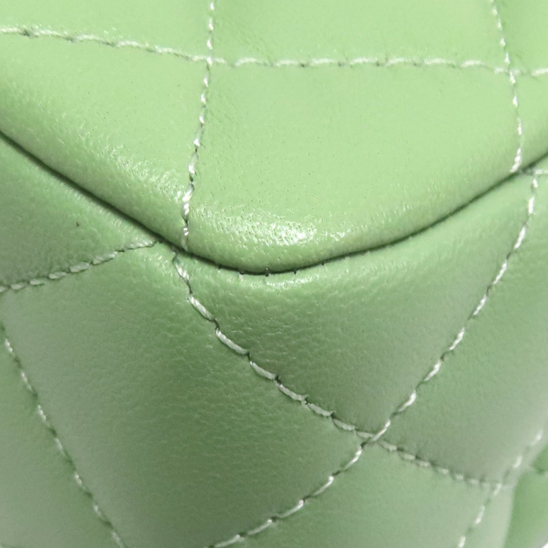 酪梨綠羊皮 Top Handle Flap 兩用包 AS2431【CHANEL 香奈兒】 AS2431-14