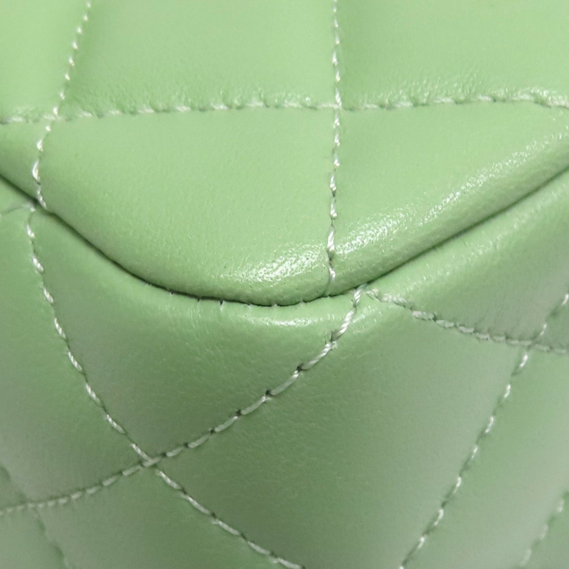 酪梨綠羊皮 Top Handle Flap 兩用包 AS2431【CHANEL 香奈兒】 AS2431-15