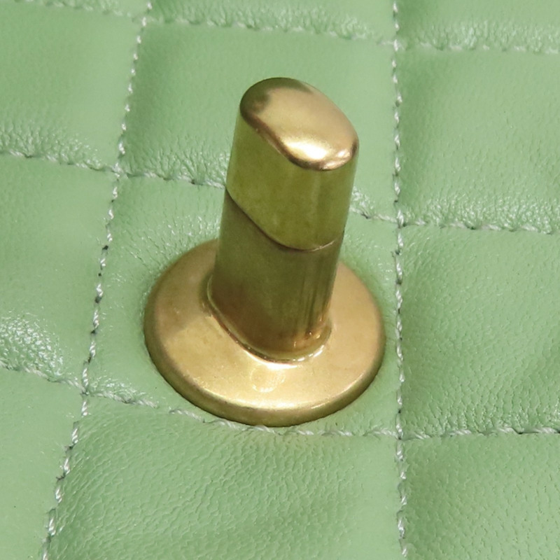 酪梨綠羊皮 Top Handle Flap 兩用包 AS2431【CHANEL 香奈兒】 AS2431-17