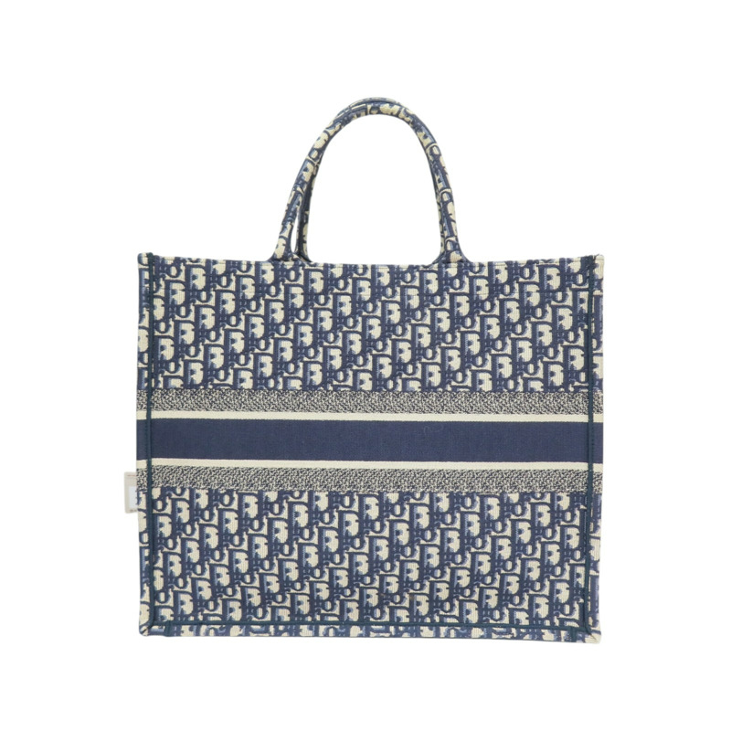 藍色 提花帆布 Book Tote 大型托特包 手提包 M1286ZRIW【Dior 迪奧 】 M1286ZRIW-1