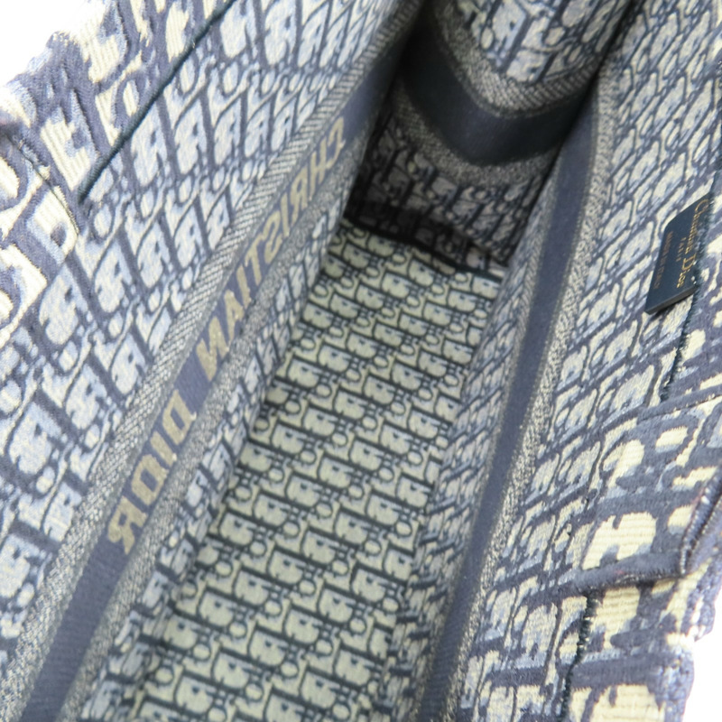 藍色 提花帆布 Book Tote 大型托特包 手提包 M1286ZRIW【Dior 迪奧 】 M1286ZRIW-4