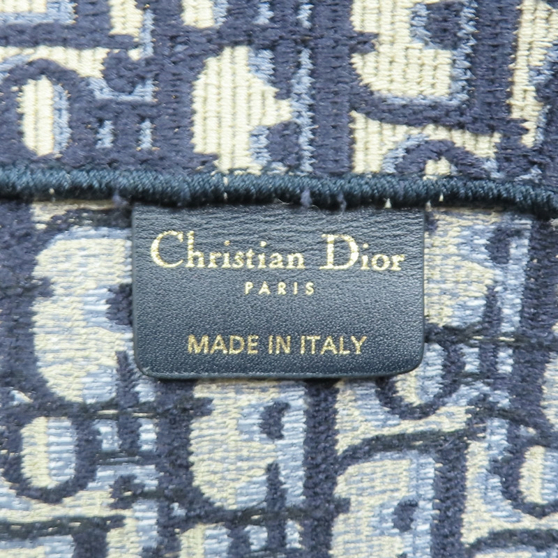 藍色 提花帆布 Book Tote 大型托特包 手提包 M1286ZRIW【Dior 迪奧 】 M1286ZRIW-5