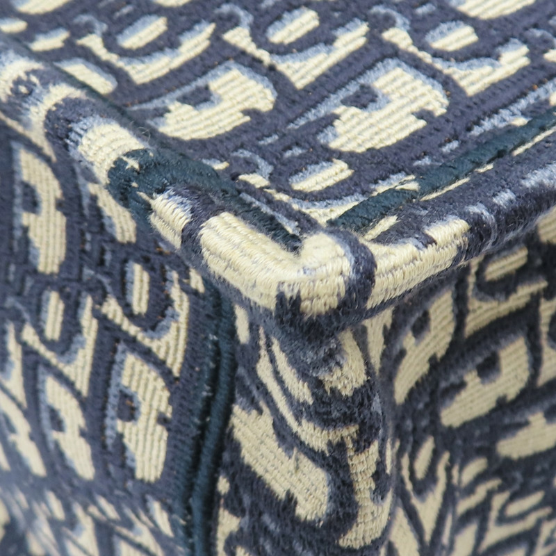 藍色 提花帆布 Book Tote 大型托特包 手提包 M1286ZRIW【Dior 迪奧 】 M1286ZRIW-8