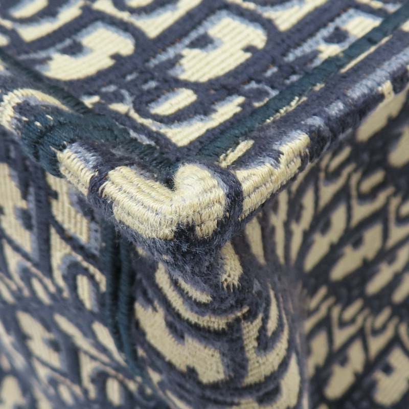 藍色 提花帆布 Book Tote 大型托特包 手提包 M1286ZRIW【Dior 迪奧 】 M1286ZRIW-10