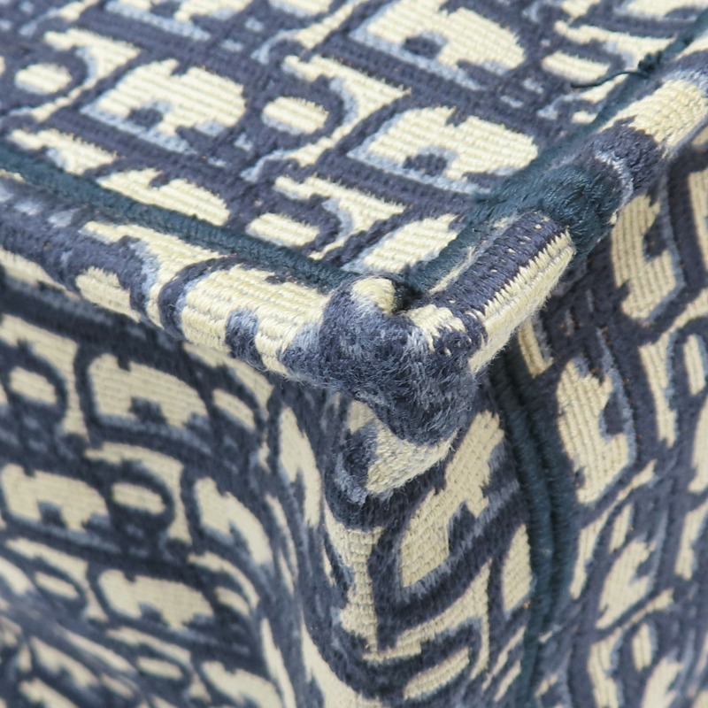 藍色 提花帆布 Book Tote 大型托特包 手提包 M1286ZRIW【Dior 迪奧 】 M1286ZRIW-11