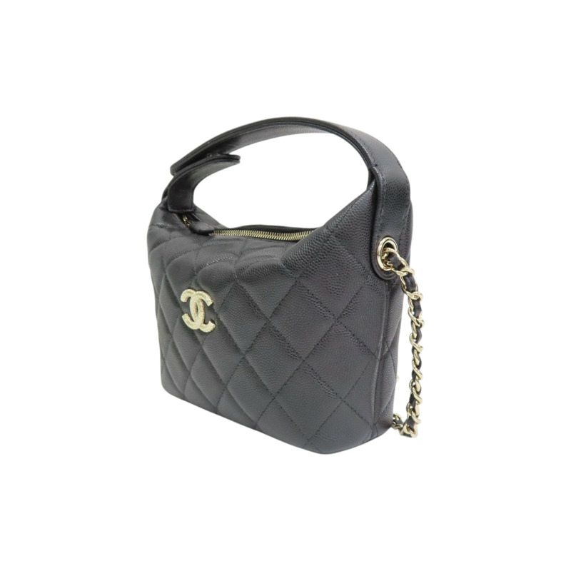 黑色牛皮 Hobo 兩用包 AP4747【CHANEL 香奈兒】 AP4747-2