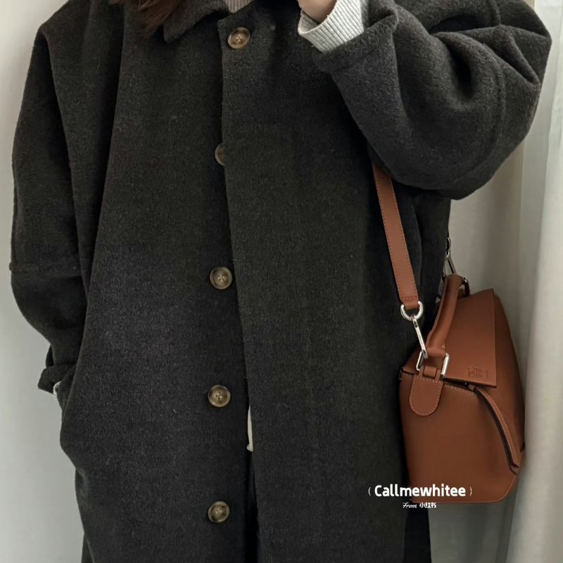 LOEWE Puzzle小牛皮手袋 - 小號棕色-16