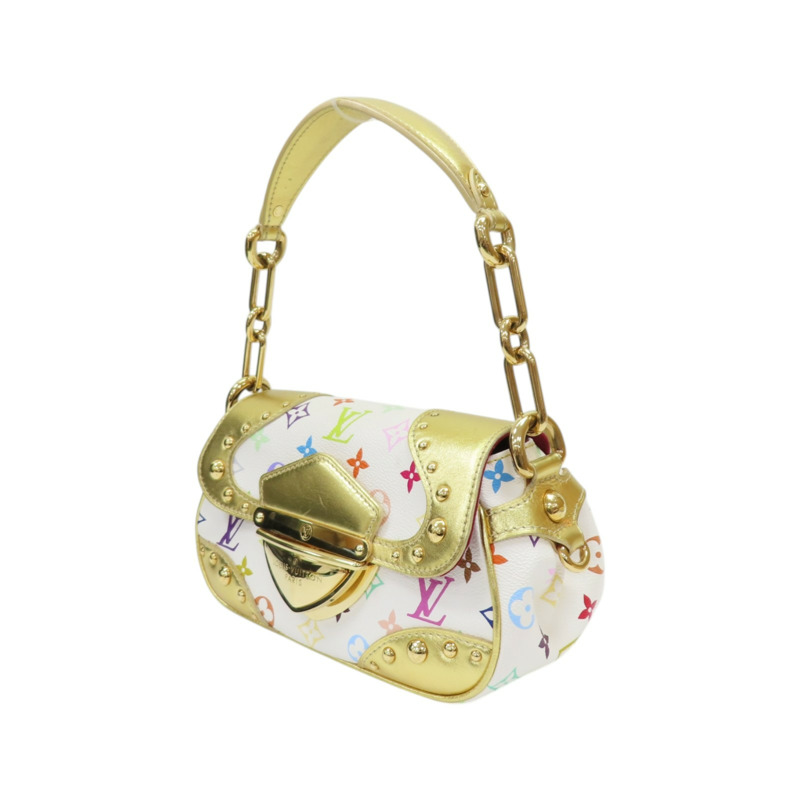 金/白色 原花帆布 Multicolore Marilyn All 肩背包 M40206【LOUIS VUITTON LV 路易威登】 M40206-2