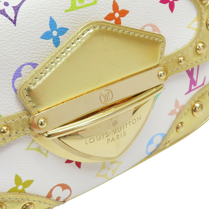 金/白色 原花帆布 Multicolore Marilyn All 肩背包 M40206【LOUIS VUITTON LV 路易威登】 M40206-8