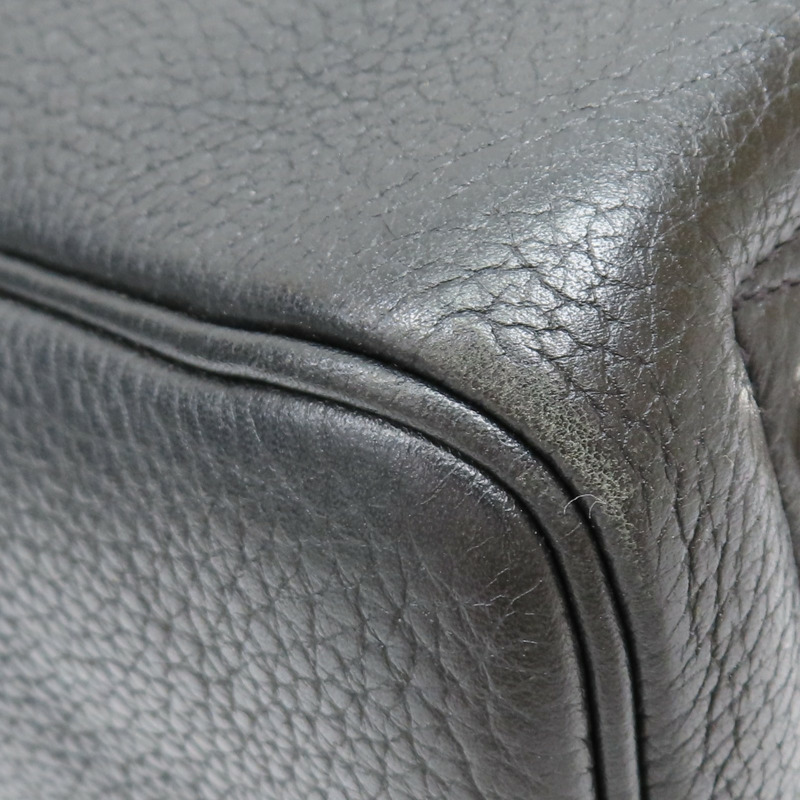 黑色 TC牛皮 hermes victoria 35 □Q刻 手提包【HERMES 愛馬仕】-9