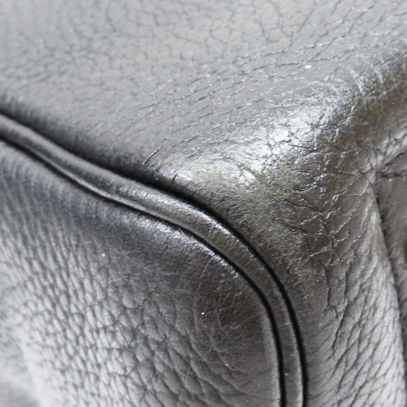 黑色 TC牛皮 hermes victoria 35 □Q刻 手提包【HERMES 愛馬仕】-11