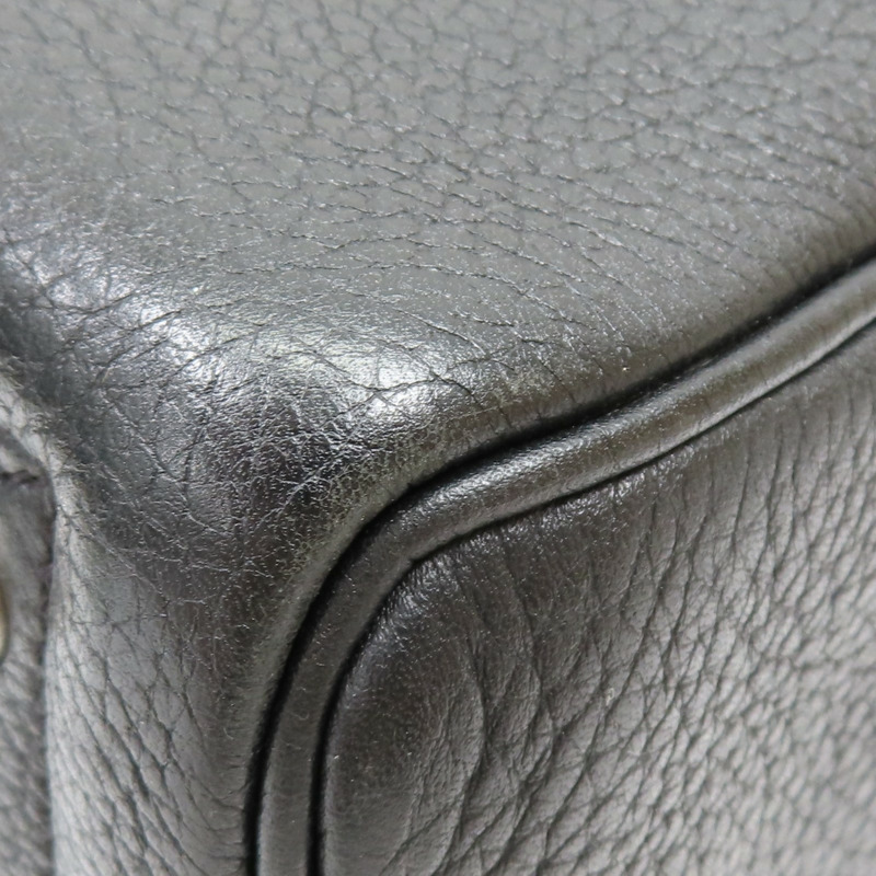 黑色 TC牛皮 hermes victoria 35 □Q刻 手提包【HERMES 愛馬仕】-12