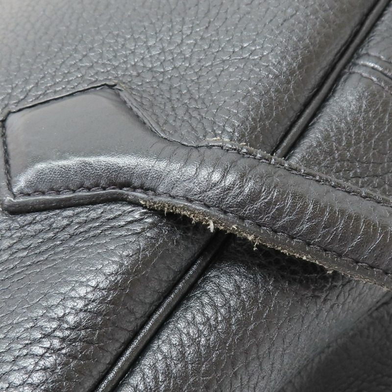 黑色 TC牛皮 hermes victoria 35 □Q刻 手提包【HERMES 愛馬仕】-13