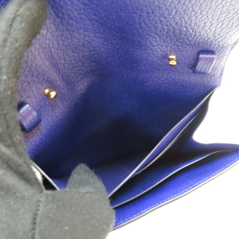 墨水藍 Mysore牛皮 Click 16 肩背包 銀扣 D刻【HERMES 愛馬仕】 H073568CCM3-5