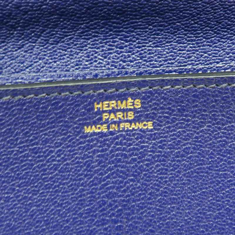 墨水藍 Mysore牛皮 Click 16 肩背包 銀扣 D刻【HERMES 愛馬仕】 H073568CCM3-7