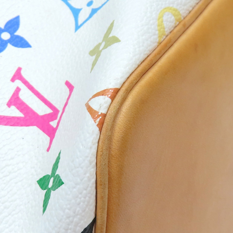 白彩 原花帆布 Multicolore Petit Noe 肩背包 村上隆聯名【LOUIS VUITTON LV 路易威登】 M42229-8