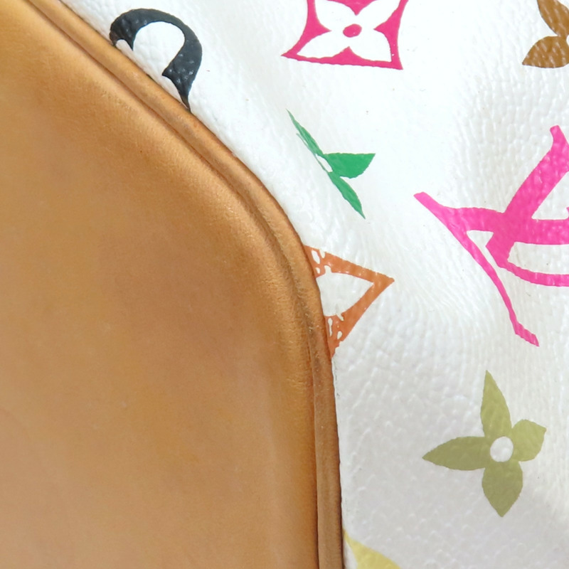 白彩 原花帆布 Multicolore Petit Noe 肩背包 村上隆聯名【LOUIS VUITTON LV 路易威登】 M42229-9