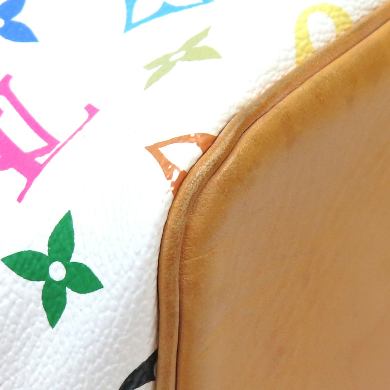 白彩 原花帆布 Multicolore Petit Noe 肩背包 村上隆聯名【LOUIS VUITTON LV 路易威登】 M42229-10