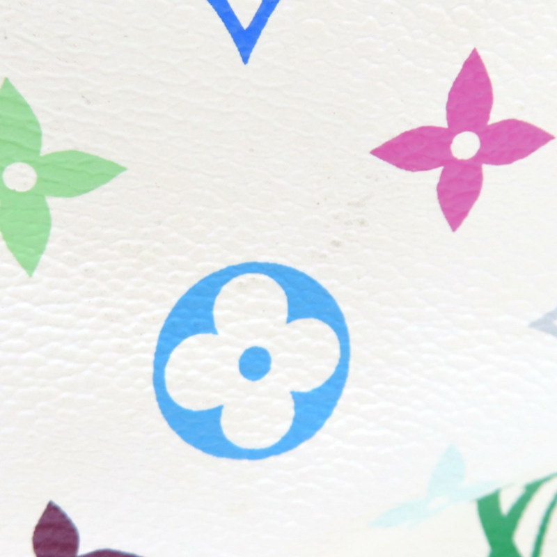 白彩 原花帆布 Multicolore Petit Noe 肩背包 村上隆聯名【LOUIS VUITTON LV 路易威登】 M42229-13