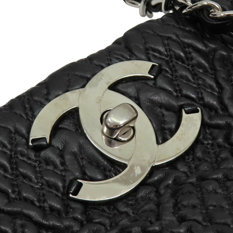 黑色 羊皮 CC Lock BonBon Tote 肩背包【CHANEL 香奈兒】-16