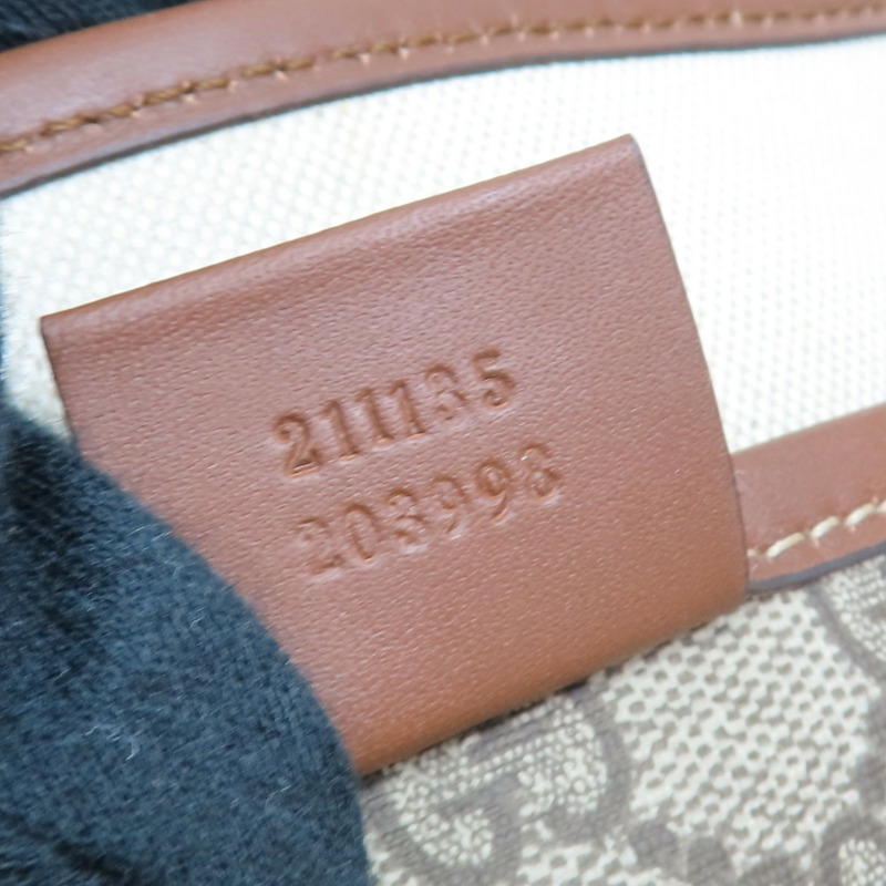 棕色 帆布 GG Supreme Sherry Tote Bag 手提包 211135【GUCCI 古馳】 211135-7