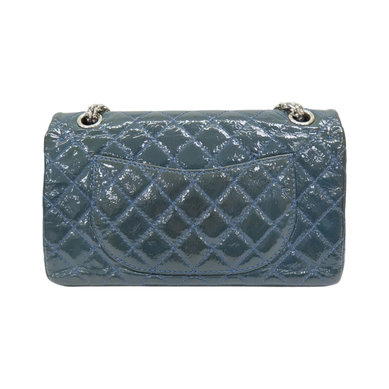 藍色 漆皮 2.55 Reissue Flap Bag 肩背包 A37586 (変色)【CHANEL 香奈兒】 A37586-1
