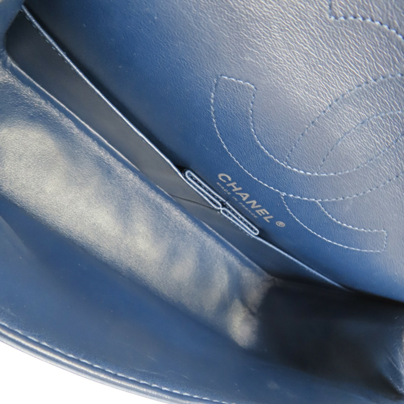藍色 漆皮 2.55 Reissue Flap Bag 肩背包 A37586 (変色)【CHANEL 香奈兒】 A37586-4