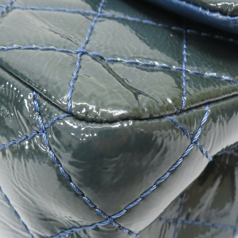 藍色 漆皮 2.55 Reissue Flap Bag 肩背包 A37586 (変色)【CHANEL 香奈兒】 A37586-12
