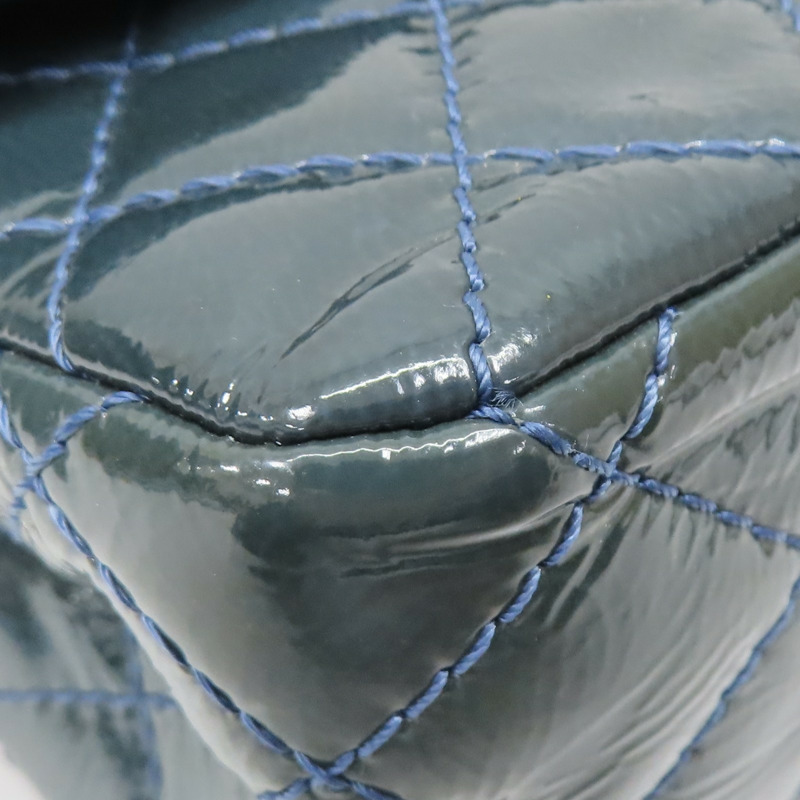 藍色 漆皮 2.55 Reissue Flap Bag 肩背包 A37586 (変色)【CHANEL 香奈兒】 A37586-13