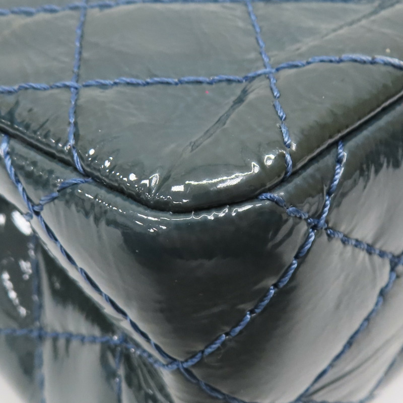 藍色 漆皮 2.55 Reissue Flap Bag 肩背包 A37586 (変色)【CHANEL 香奈兒】 A37586-15