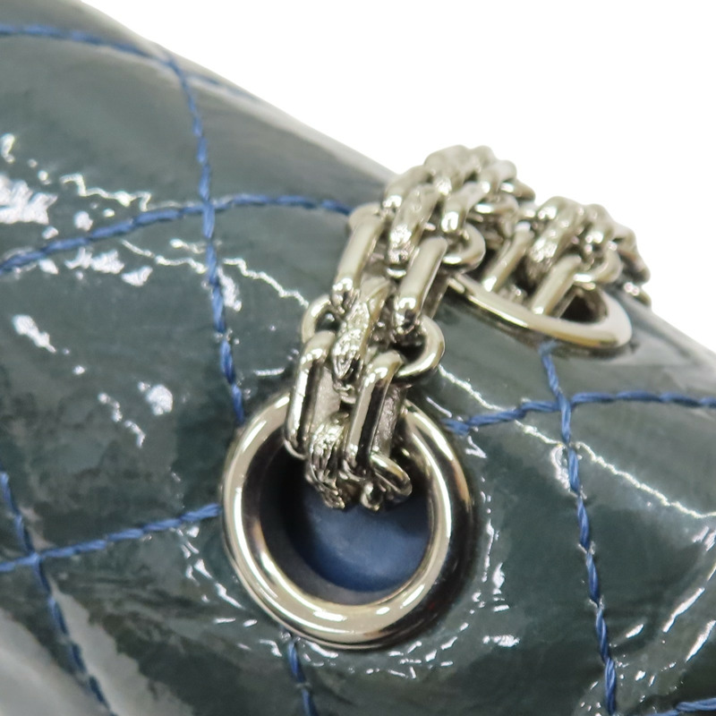 藍色 漆皮 2.55 Reissue Flap Bag 肩背包 A37586 (変色)【CHANEL 香奈兒】 A37586-17