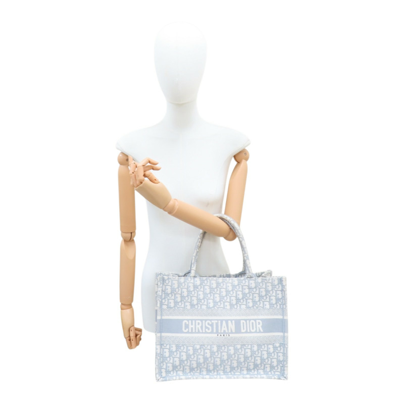 灰色 提花帆布 Book Tote 中型 托特包 手提包 M1296ZRIW【Dior 迪奧 】 M1296ZRIW-7