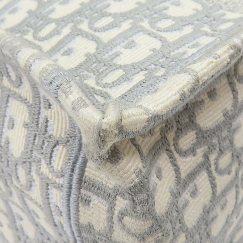 灰色 提花帆布 Book Tote 中型 托特包 手提包 M1296ZRIW【Dior 迪奧 】 M1296ZRIW-8