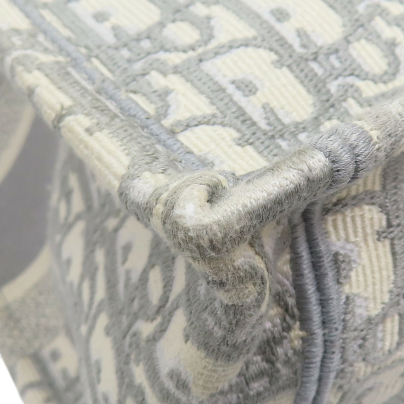 灰色 提花帆布 Book Tote 中型 托特包 手提包 M1296ZRIW【Dior 迪奧 】 M1296ZRIW-9