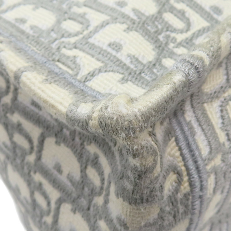 灰色 提花帆布 Book Tote 中型 托特包 手提包 M1296ZRIW【Dior 迪奧 】 M1296ZRIW-11