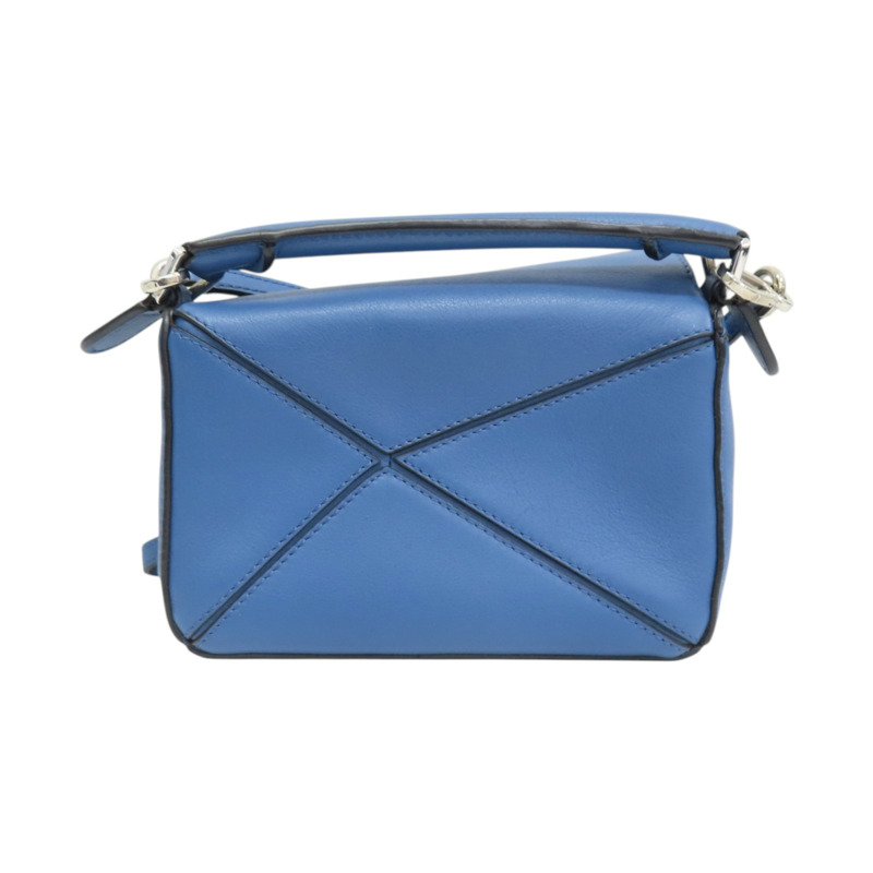 藍色牛皮 Mini puzzle 肩背包【LOEWE 羅威】-1