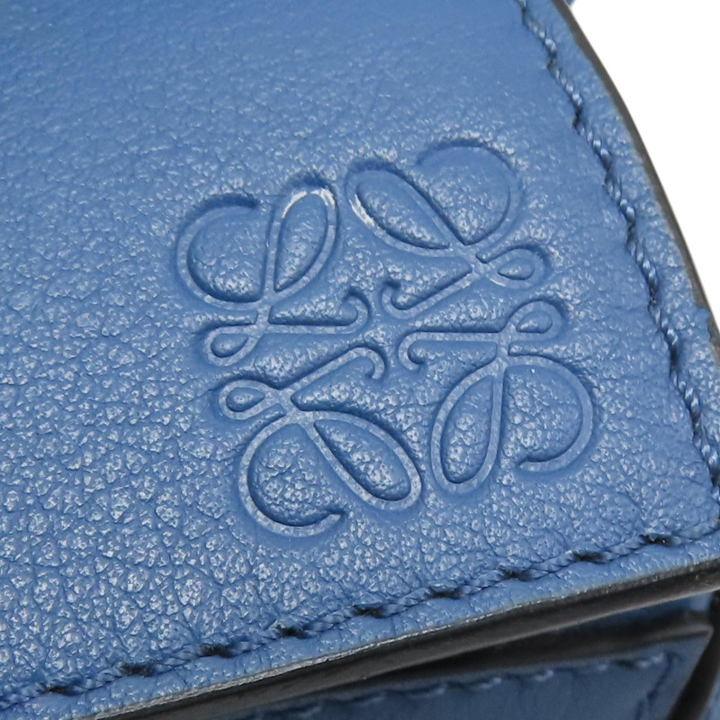 藍色牛皮 Mini puzzle 肩背包【LOEWE 羅威】-5