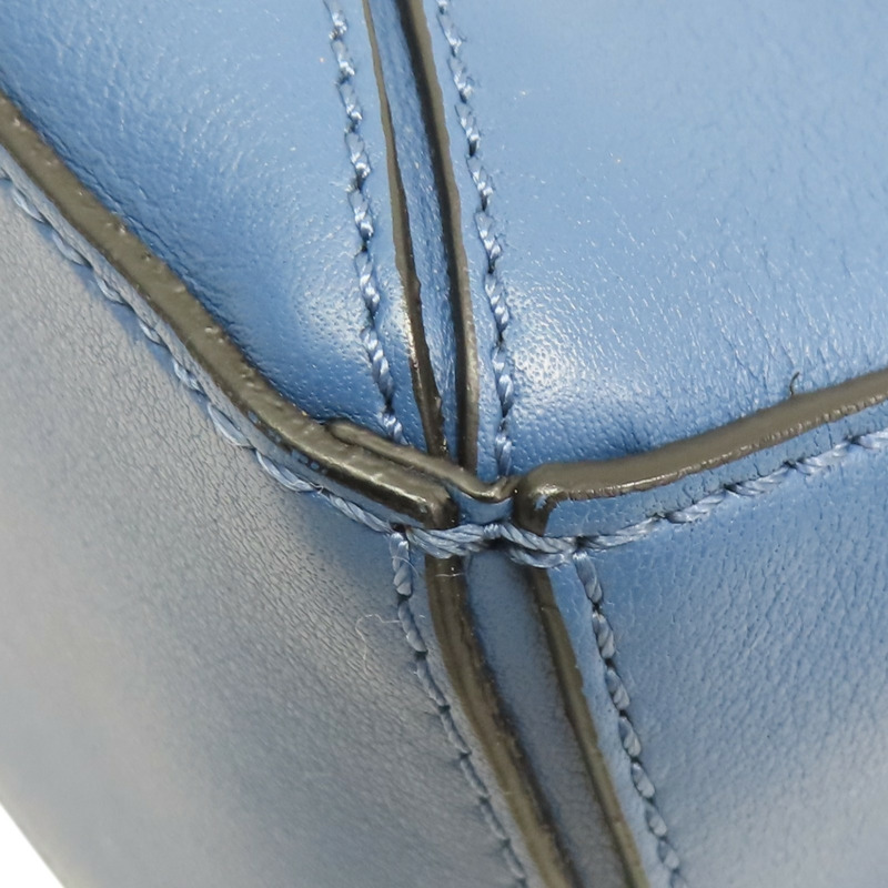 藍色牛皮 Mini puzzle 肩背包【LOEWE 羅威】-12