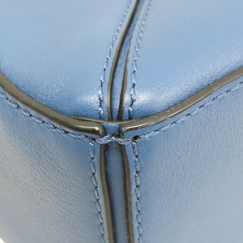 藍色牛皮 Mini puzzle 肩背包【LOEWE 羅威】-13