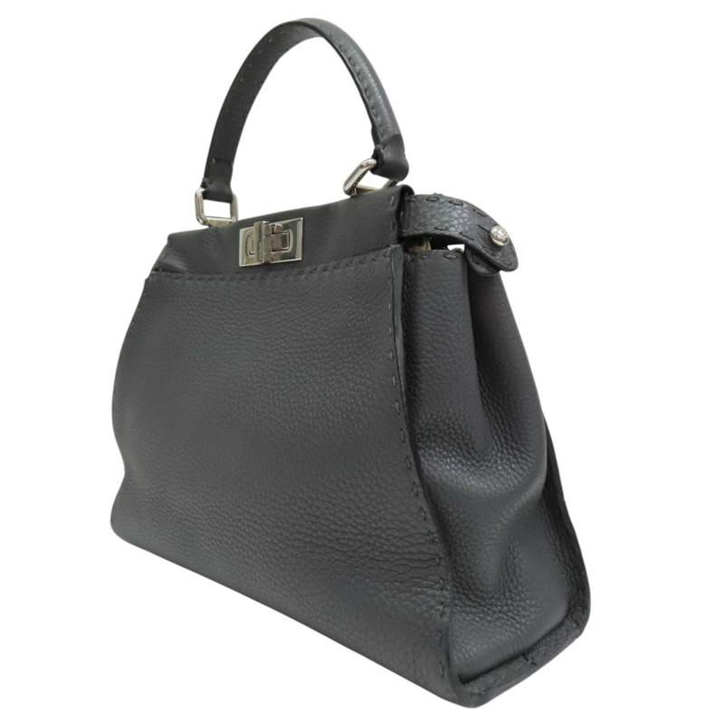 瀝青灰色 牛皮 Peekaboo 兩用包 8BN290 【二手名牌BRAND OFF】 8BN290-2