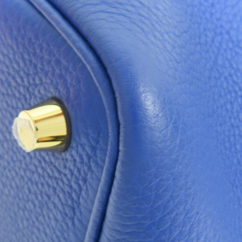 電光藍 Taurillon 牛皮 Picotin Lock 18 手提包 U刻 金扣【HERMES 愛馬仕】 H056289CC-10
