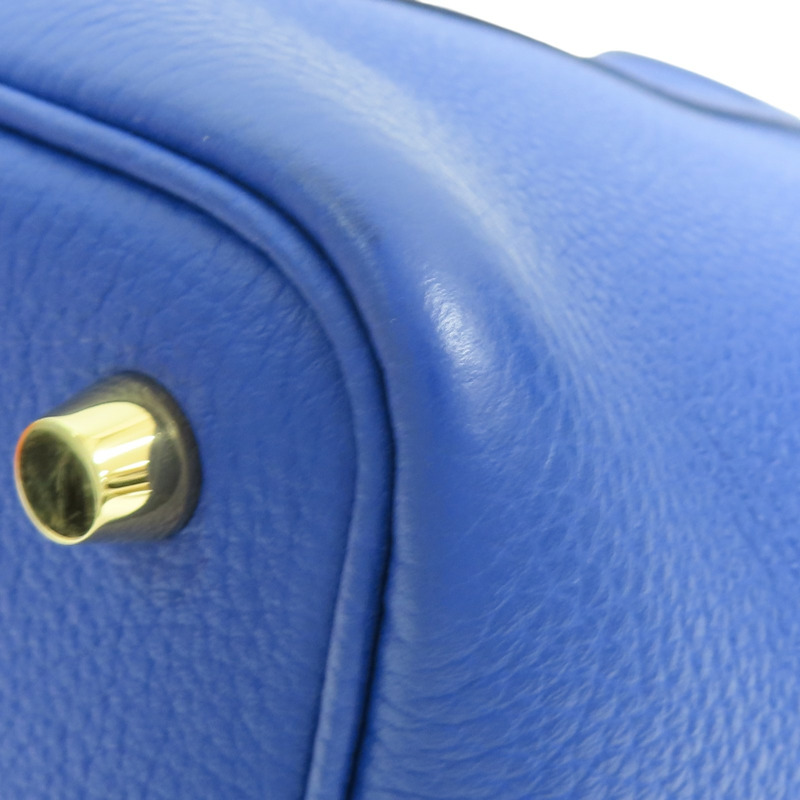 電光藍 Taurillon 牛皮 Picotin Lock 18 手提包 U刻 金扣【HERMES 愛馬仕】 H056289CC-12