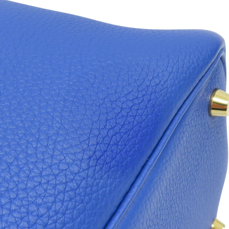 電光藍 Taurillon 牛皮 Picotin Lock 18 手提包 U刻 金扣【HERMES 愛馬仕】 H056289CC-13