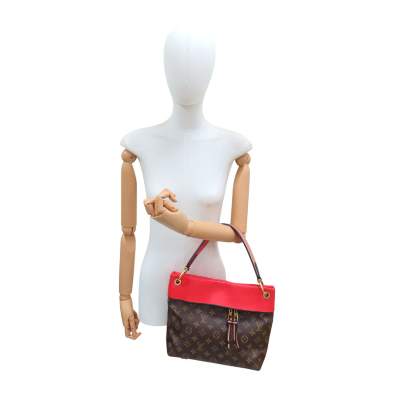 紅/棕色 帆布 Tuile Reevess 肩背包 M43798【LOUIS VUITTON LV 路易威登】 M43798-10