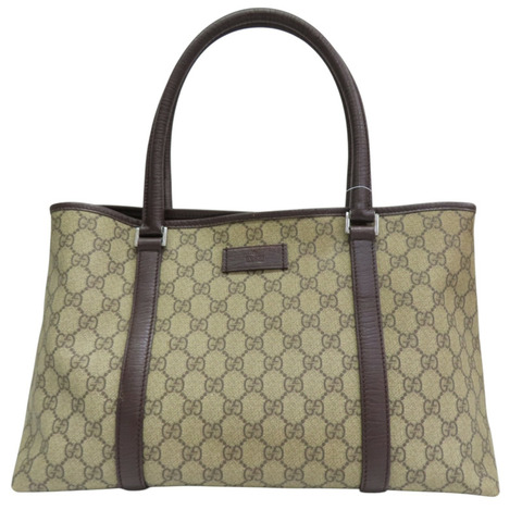 烏木色 GG帆布 牛皮 肩背包 銀扣 114595【GUCCI 古馳】 114595