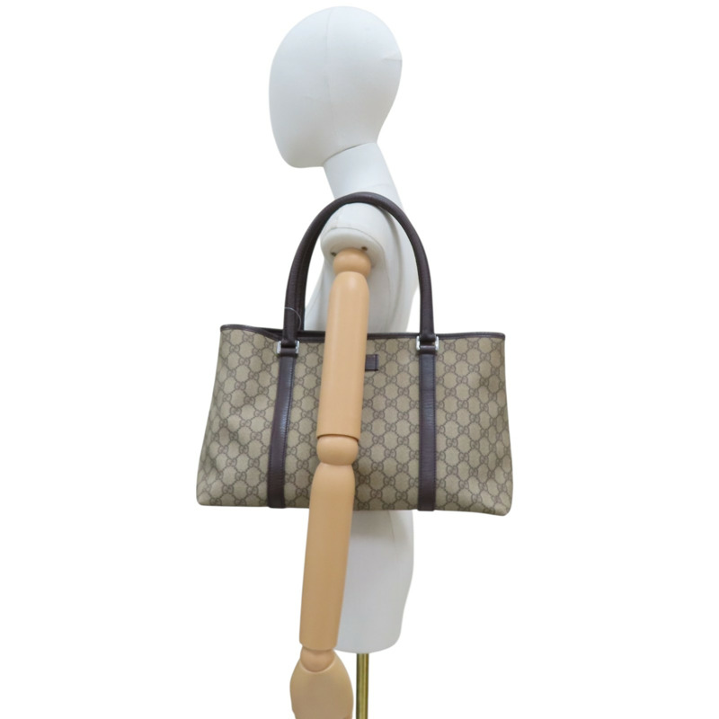 烏木色 GG帆布 牛皮 肩背包 銀扣 114595【GUCCI 古馳】 114595-9