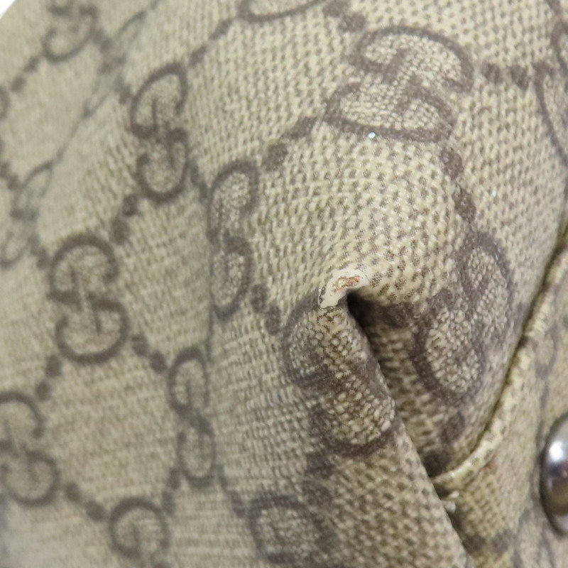 烏木色 GG帆布 牛皮 肩背包 銀扣 114595【GUCCI 古馳】 114595-10