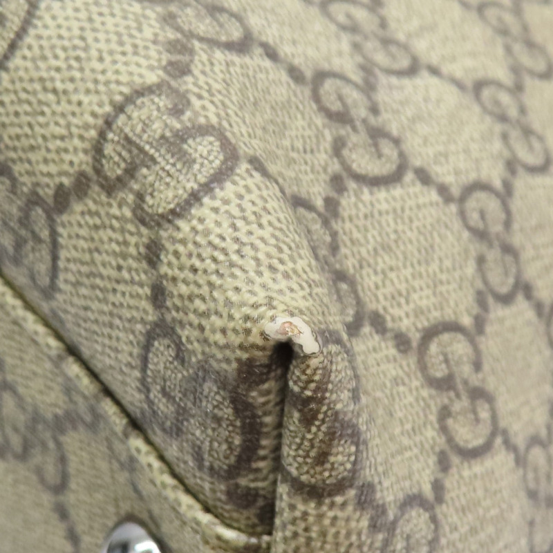 烏木色 GG帆布 牛皮 肩背包 銀扣 114595【GUCCI 古馳】 114595-11