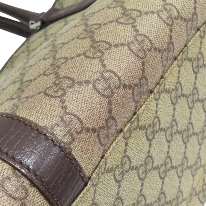 烏木色 GG帆布 牛皮 肩背包 銀扣 114595【GUCCI 古馳】 114595-14