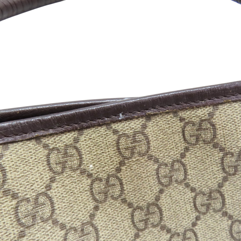 烏木色 GG帆布 牛皮 肩背包 銀扣 114595【GUCCI 古馳】 114595-16